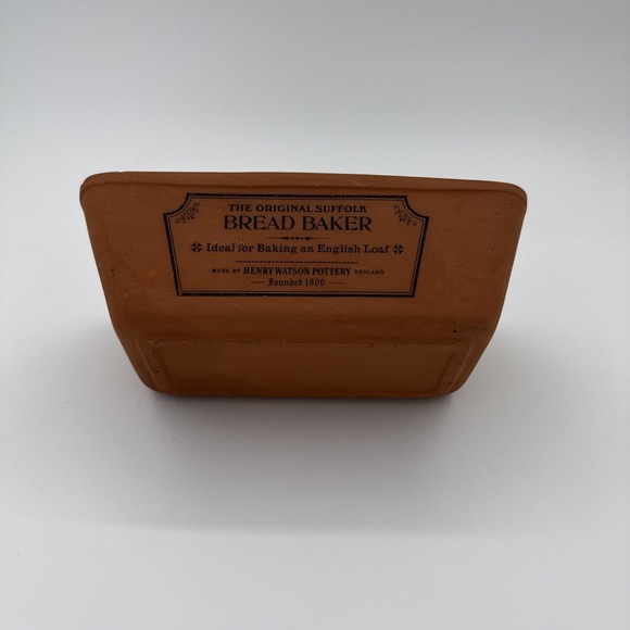 The Original Suffolk Henry Watson Pottery Terracotta England - Bread Baker - Picture 3 of 5